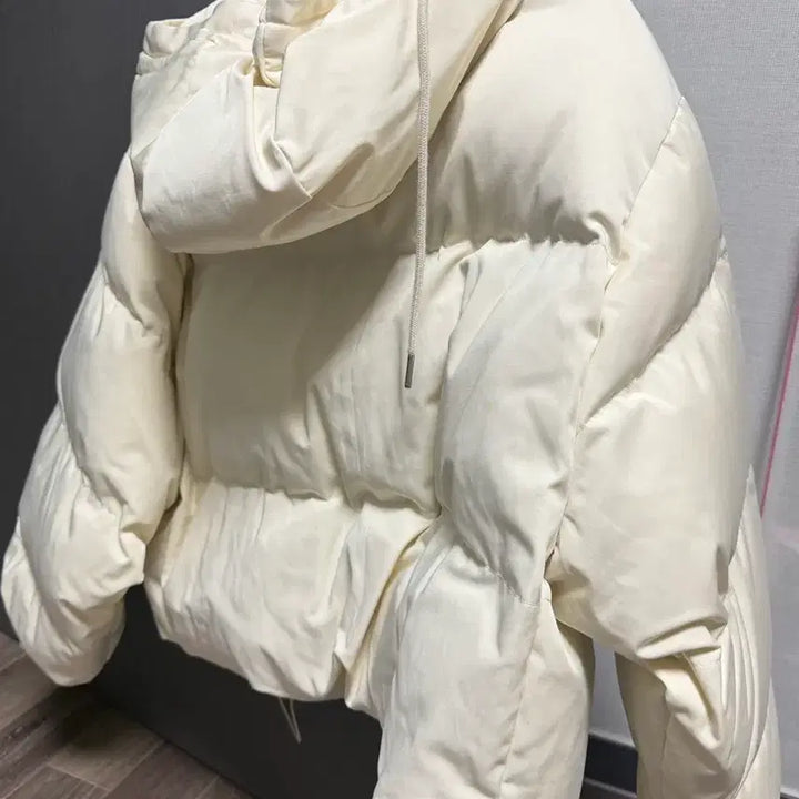 [BUNJANG] Nogrit Ivory Padded Jumper / 노그리렛 아이보리 패딩 점퍼
