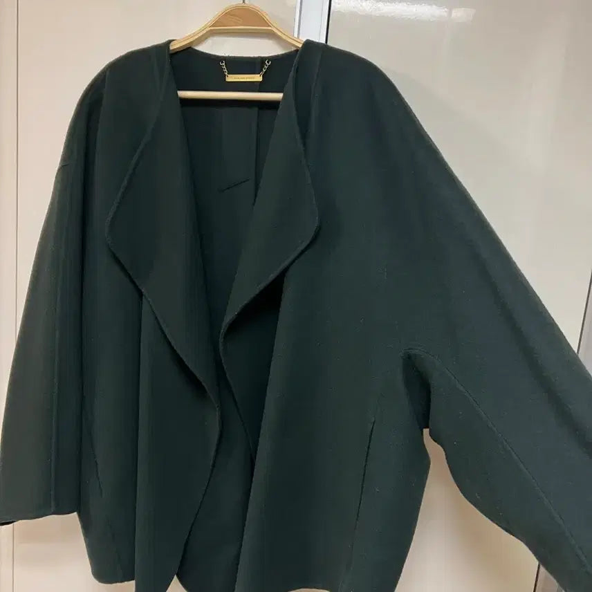 [BUNJANG] System Wool Cashmere Open Short Coat Jacket / 한섬 시스템 SYSTEM 울 캐시미어 날다람쥐 오픈 숏코트 자켓 오버핏