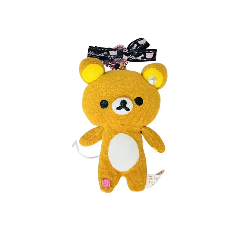 [BUNJANG] Rilakkuma Vintage Bead Jewelry Keyring / [최저가]고전 비즈 보석 리락쿠마 인형 키링