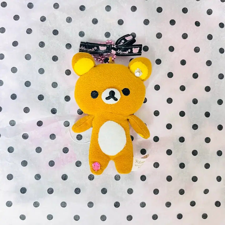 [BUNJANG] Rilakkuma Vintage Bead Jewelry Keyring / [최저가]고전 비즈 보석 리락쿠마 인형 키링