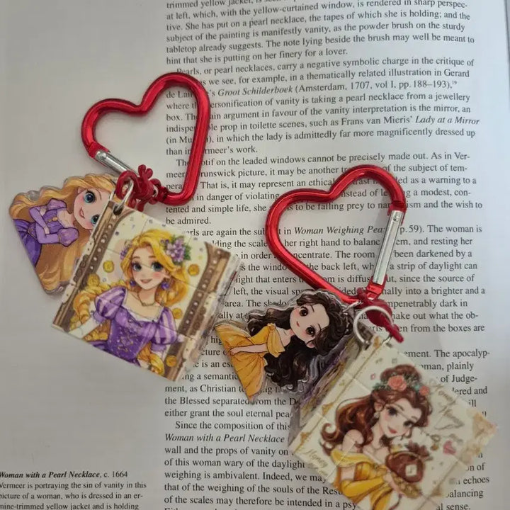 [BUNJANG] Disney Snow White Cube Ribbon Keyring / 디즈니 백설공주 큐브 리본 키링