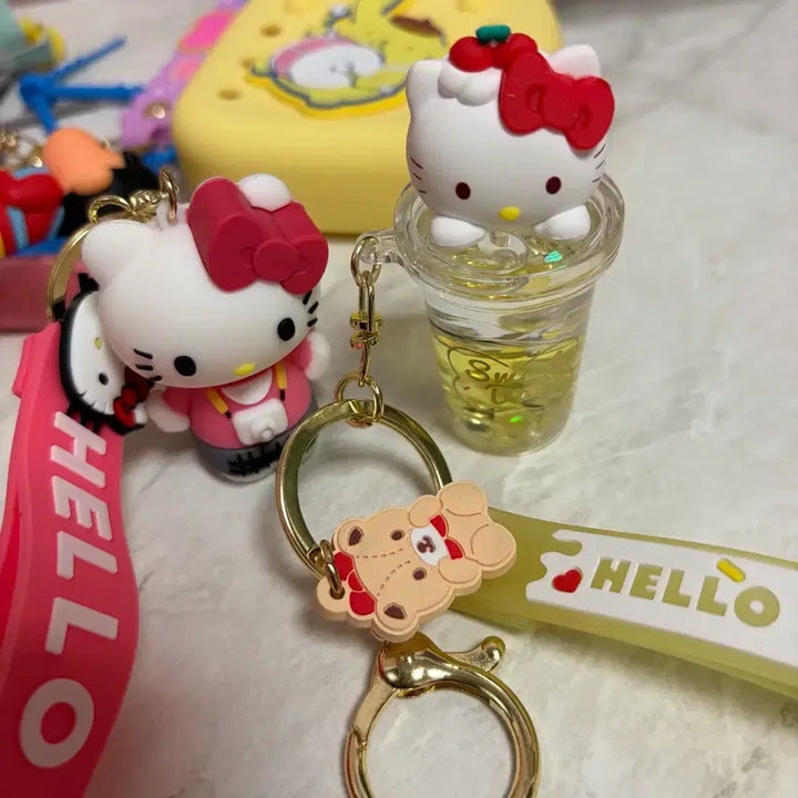 [BUNJANG] Kitty Cat Doll Bag Keyring / [개당]키티 고양이 인형 가방키링