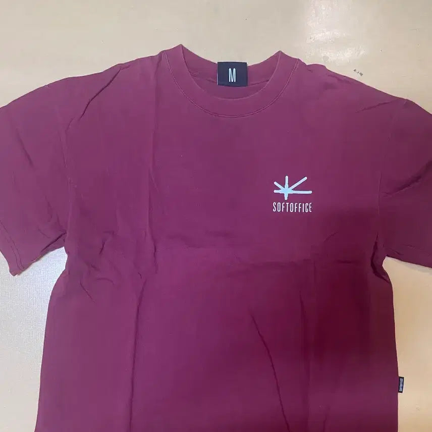 [BUNJANG] Soft Office Burgundy Short Sleeve M / 소프트오피스 반팔 버건디 M