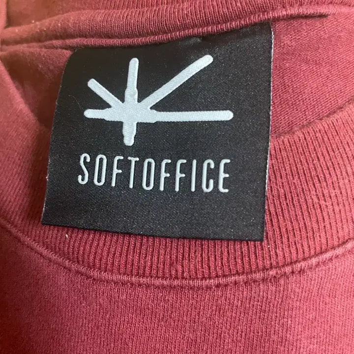[BUNJANG] Soft Office Burgundy Short Sleeve M / 소프트오피스 반팔 버건디 M
