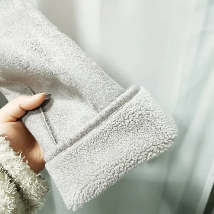 [BUNJANG] Vintage Reversible Half Mustang Jacket / 빈티지 브이넥 양털 양면 리버시블 하프 무스탕 집업 자켓 여M C1151