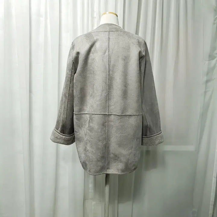 [BUNJANG] Vintage Reversible Half Mustang Jacket / 빈티지 브이넥 양털 양면 리버시블 하프 무스탕 집업 자켓 여M C1151