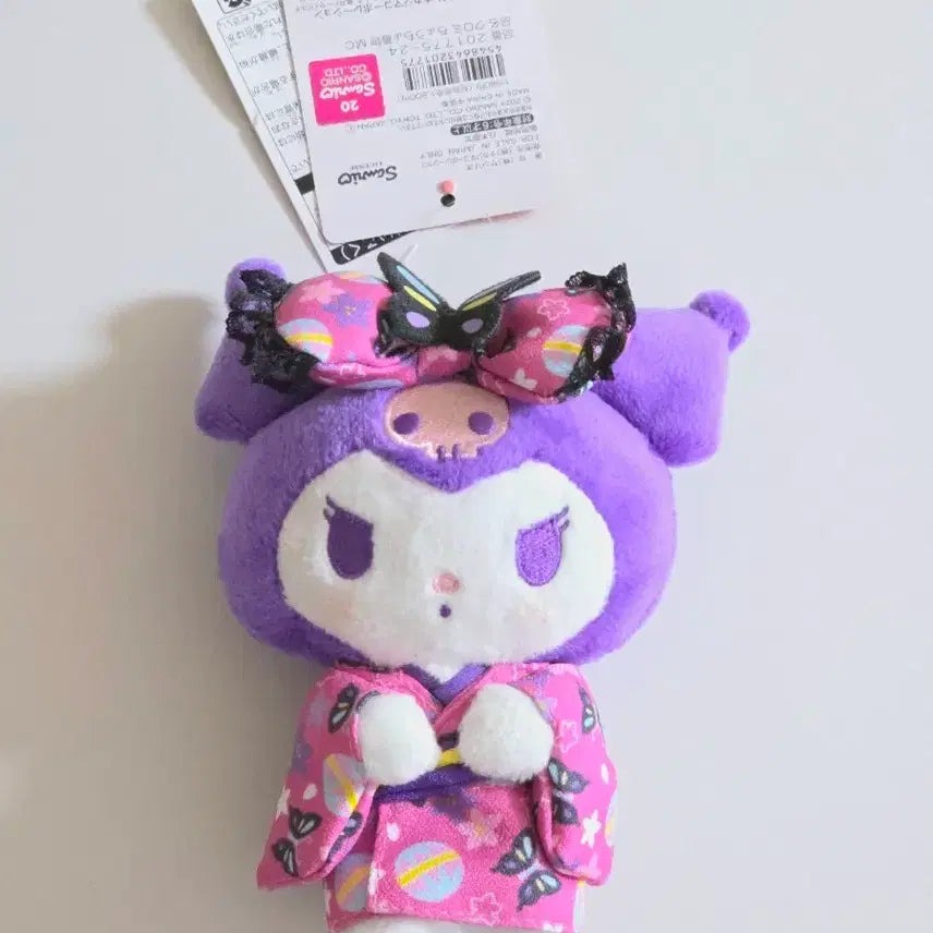 [BUNJANG] Sanrio Kuromi Kimono Plush Doll / 정품 산리오 기모노 쿠로미 인형