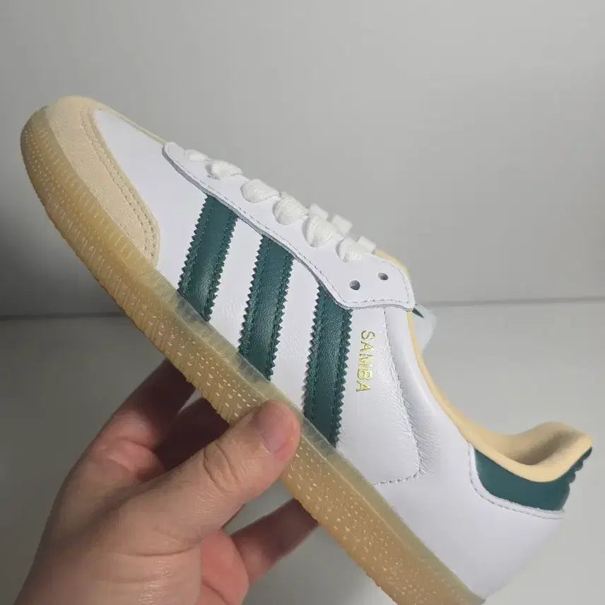 [BUNJANG] Adidas Samba OG White Green Sneakers / 새제품)아디다스 삼바 OG 화이트 그린 230 판매합니다