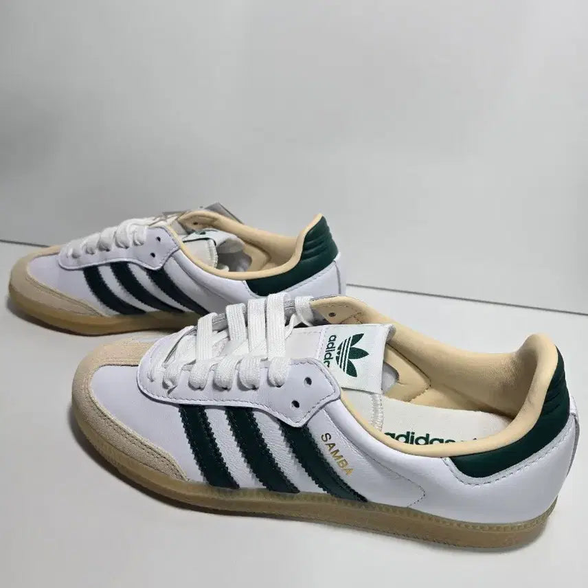 [BUNJANG] Adidas Samba OG White Green Sneakers / 새제품)아디다스 삼바 OG 화이트 그린 230 판매합니다