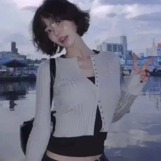 [BUNJANG] Pale Jade 2025 Mac Cardigan Gray / 페일제이드 2025맥가디건 그레이