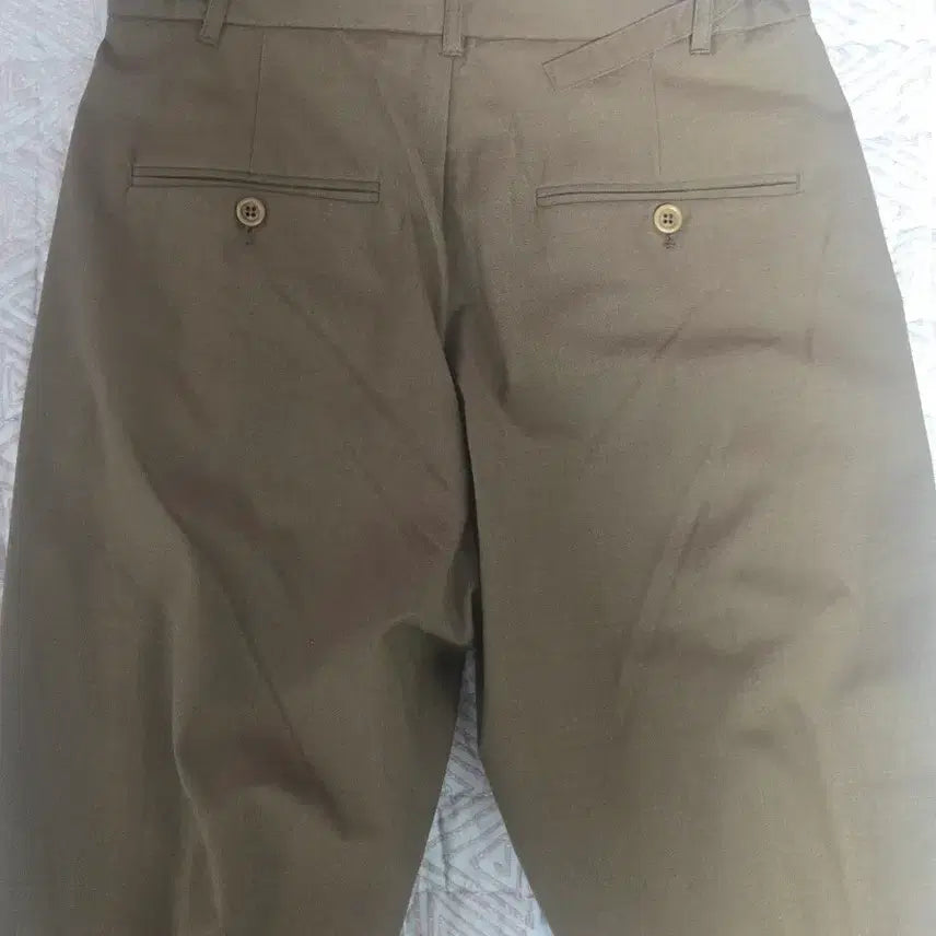 [BUNJANG] NOWN Khaki Semi-Wide Fit Slacks / 노운 슬랙스