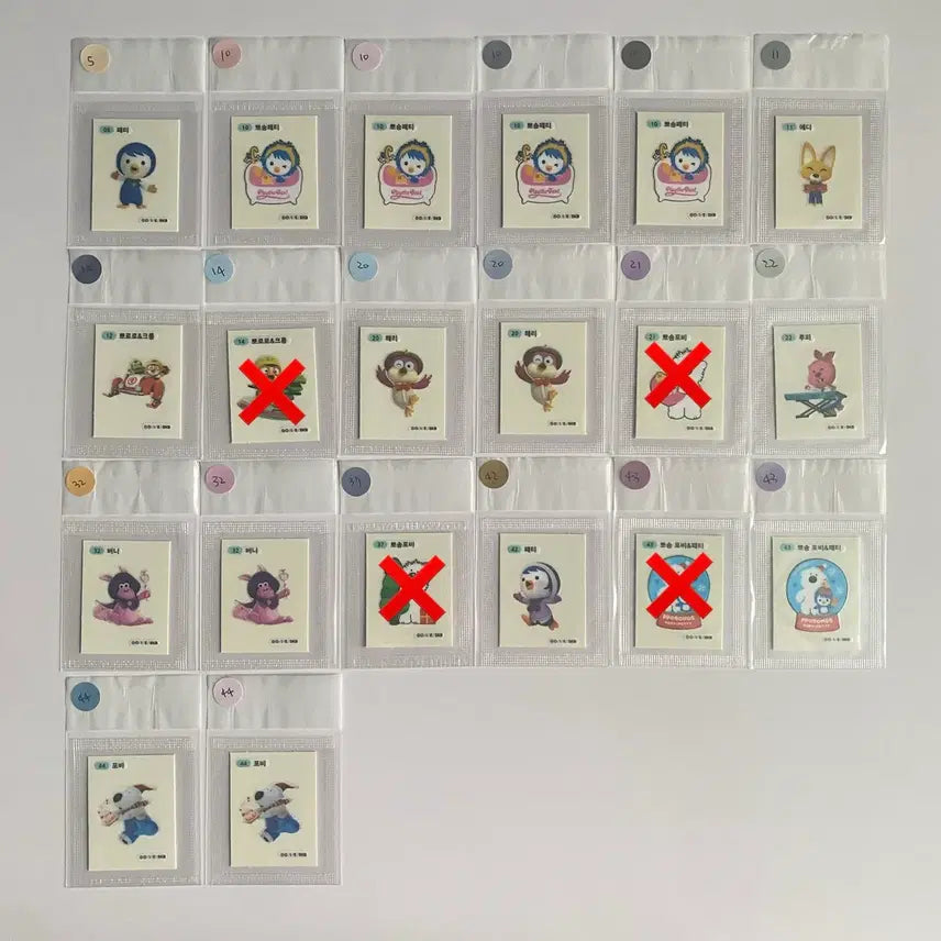 [BUNJANG] Pororo Pposong Pobi Ttibuseal Stickers / 판매) 뽀로로 뽀송포비 띠부씰 판매.