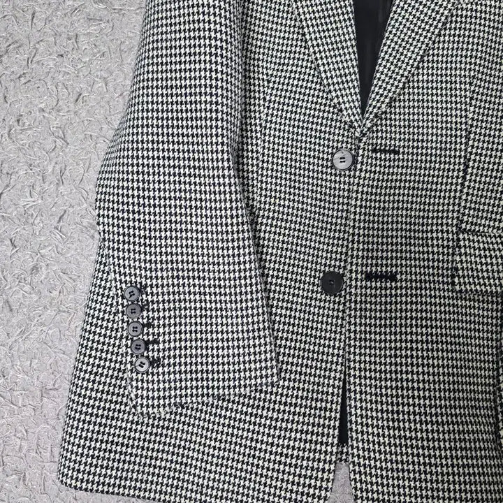 [BUNJANG] Blossom H Company Houndstooth Check Coat / 블러썸 에이치컴퍼니 코트 2(가슴47뒷기장74)