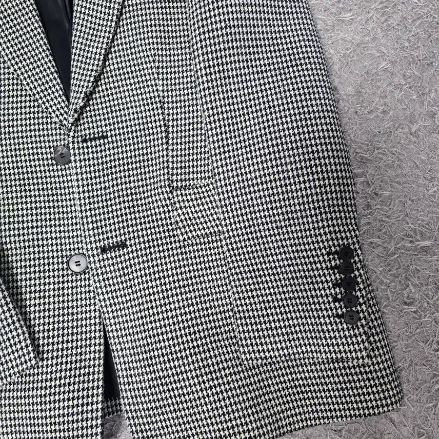 [BUNJANG] Blossom H Company Houndstooth Check Coat / 블러썸 에이치컴퍼니 코트 2(가슴47뒷기장74)