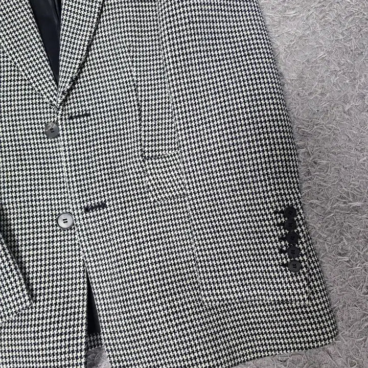[BUNJANG] Blossom H Company Houndstooth Check Coat / 블러썸 에이치컴퍼니 코트 2(가슴47뒷기장74)