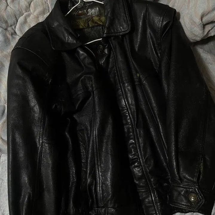 [BUNJANG] Vintage Real Leather Jacket / 빈티지 리얼 레더 자켓