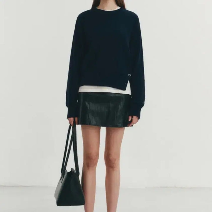 [BUNJANG] Dunst Vegan Leather Mini Skirt / 던스트 비건레더 미니 스커트 블랙S사이즈