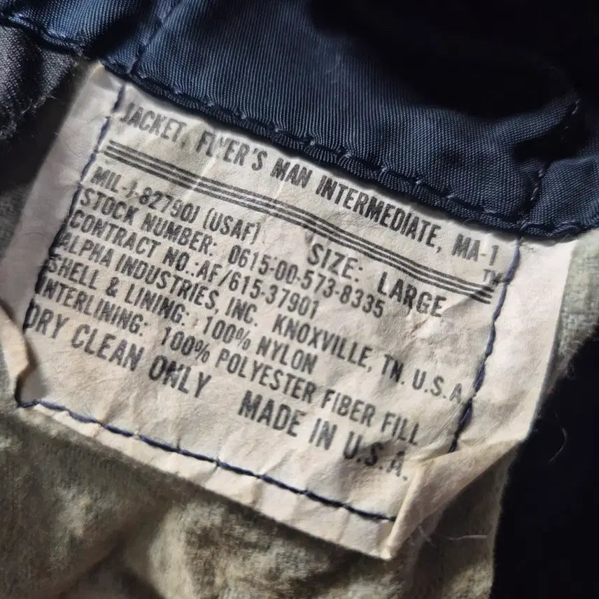 [BUNJANG] MA-1 Jacket / 80s 미제 알파 MA-1