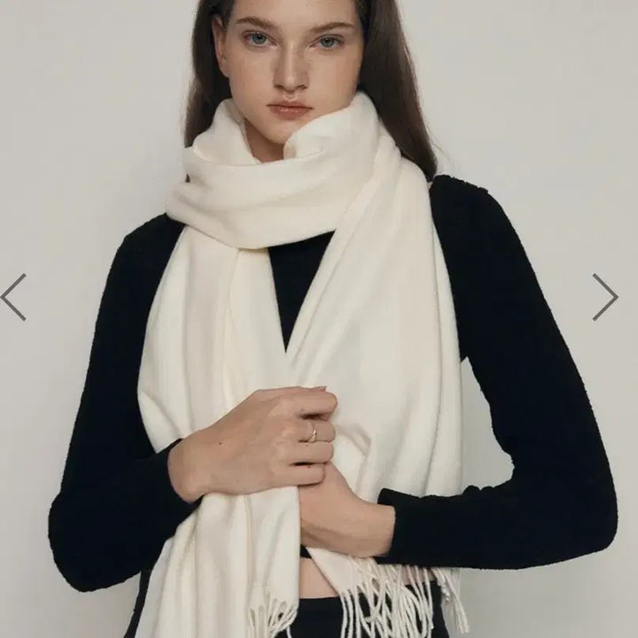 [BUNJANG] Brighton Classic White Milk Muffler / 택o 새상품) 브라이튼 클래식 화이트밀크 머플러