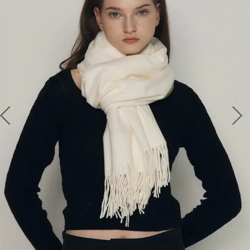 [BUNJANG] Brighton Classic White Milk Muffler / 택o 새상품) 브라이튼 클래식 화이트밀크 머플러