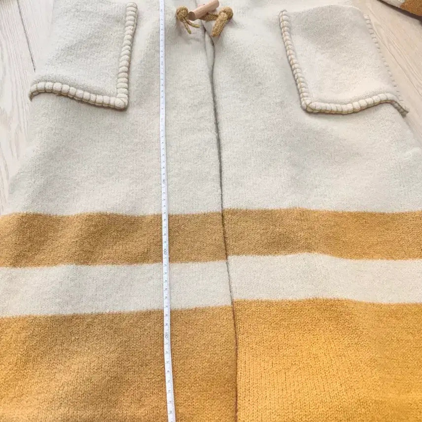 [BUNJANG] Knit Long Double Coat / 니트 롱 더블코트