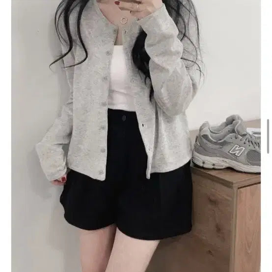 [BUNJANG] A Better Day Bonheur Linen Round Cardigan / 어베러데이 보네르 린넨 라운드 가디건