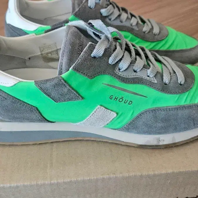 [BUNJANG] Ghoud Rush Sneakers - Neon Green - Men&