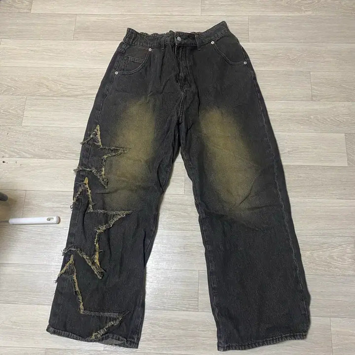 [BUNJANG] Xtonz Denim Pants / 엑스톤즈 별 데님 팬츠