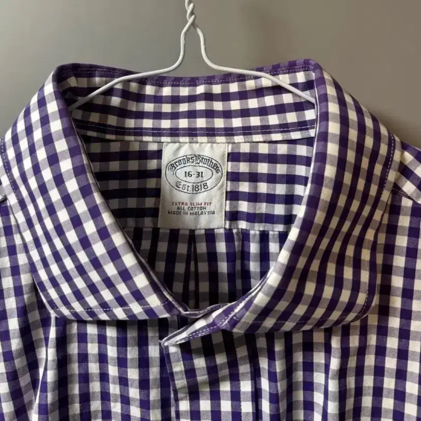 [BUNJANG] Brooks Brothers Gingham Check Dress Shirt / 브룩스 브라더스 100 깅엄 체크 드레스 셔츠 일본매장판