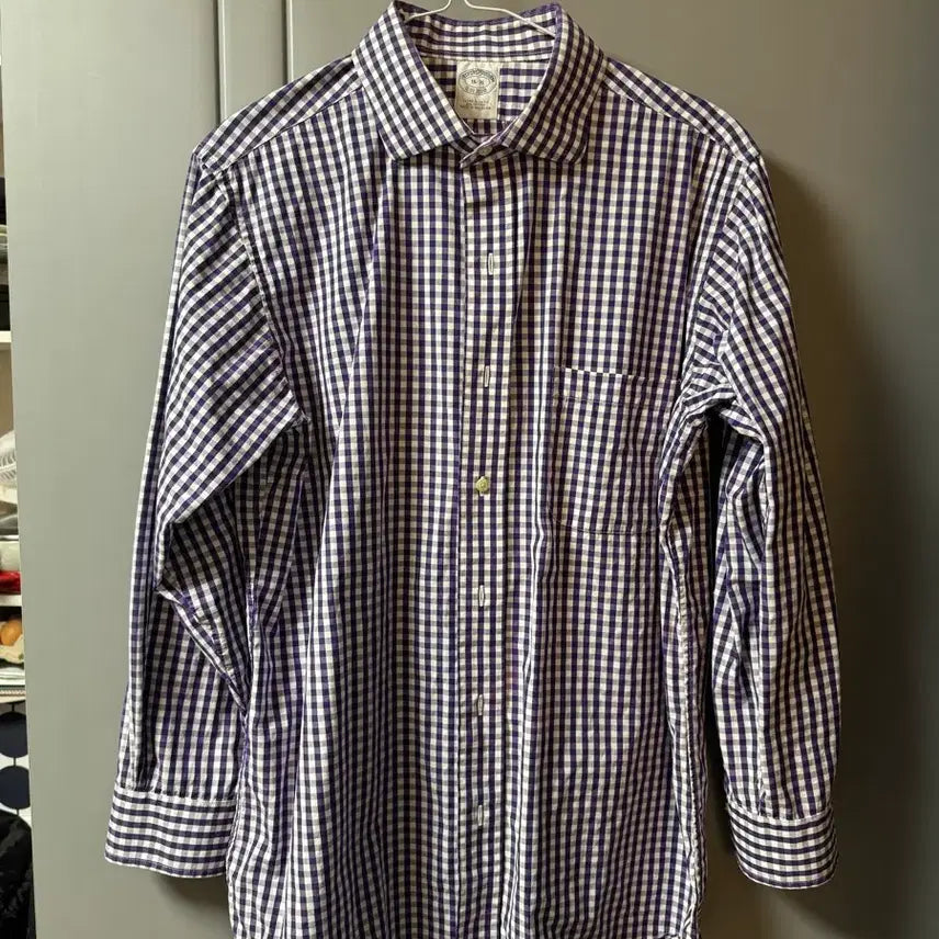 [BUNJANG] Brooks Brothers Gingham Check Dress Shirt / 브룩스 브라더스 100 깅엄 체크 드레스 셔츠 일본매장판