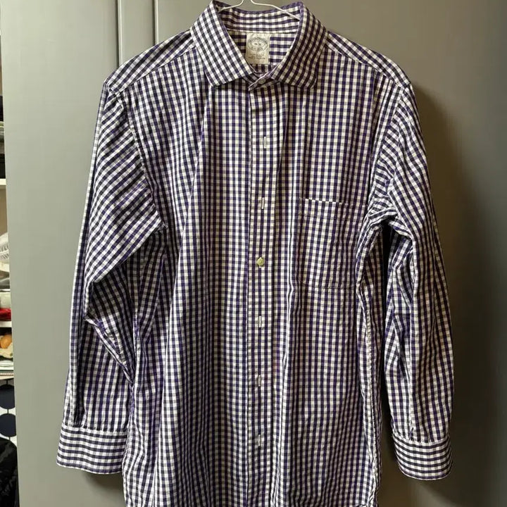[BUNJANG] Brooks Brothers Gingham Check Dress Shirt / 브룩스 브라더스 100 깅엄 체크 드레스 셔츠 일본매장판
