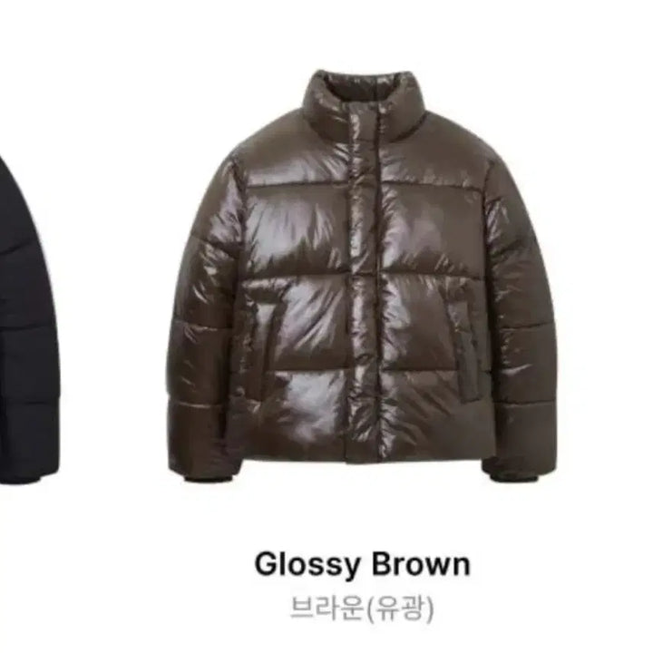 [BUNJANG] Spao Basic Puffer Glossy Brown S / *새상품*스파오 베이직 푸퍼 글로시 브라운 S