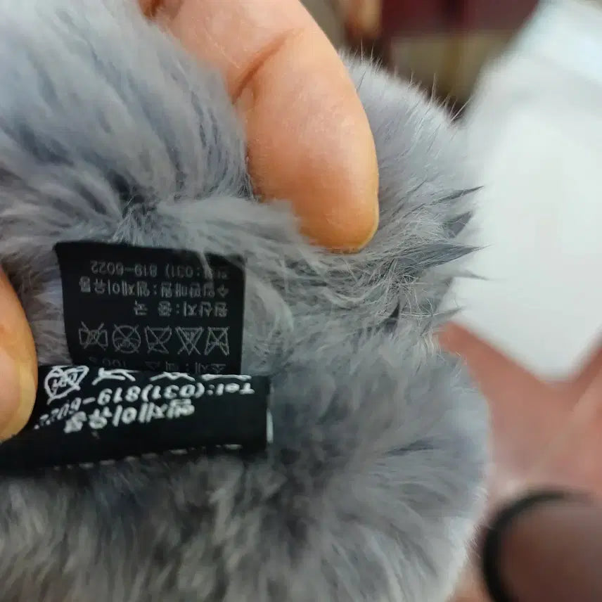 [BUNJANG] Fur Muffler Neck Warmer Gray / 퍼 머플러 넥워머 그레이   61095
