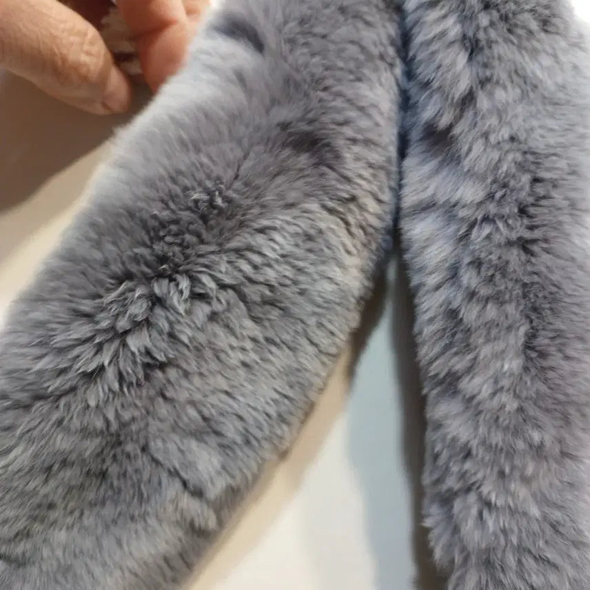 [BUNJANG] Fur Muffler Neck Warmer Gray / 퍼 머플러 넥워머 그레이   61095