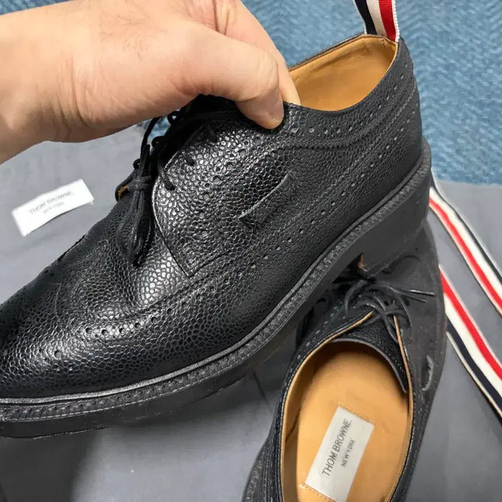 [BUNJANG] Thom Browne Black Brogue Wingtip Shoes US7 / 톰브라운 블랙 브로그 윙팁 슈즈 US7