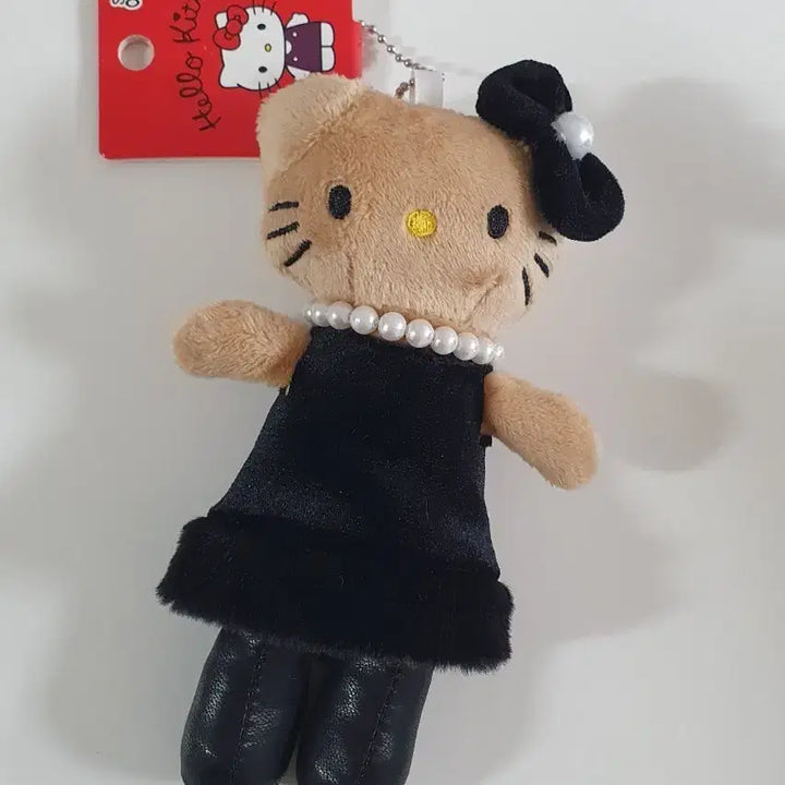 [BUNJANG] Long Leg Kitty Black Basic Dress Keyring / 롱다리키티 블랙 베이직 드레스 가방고리