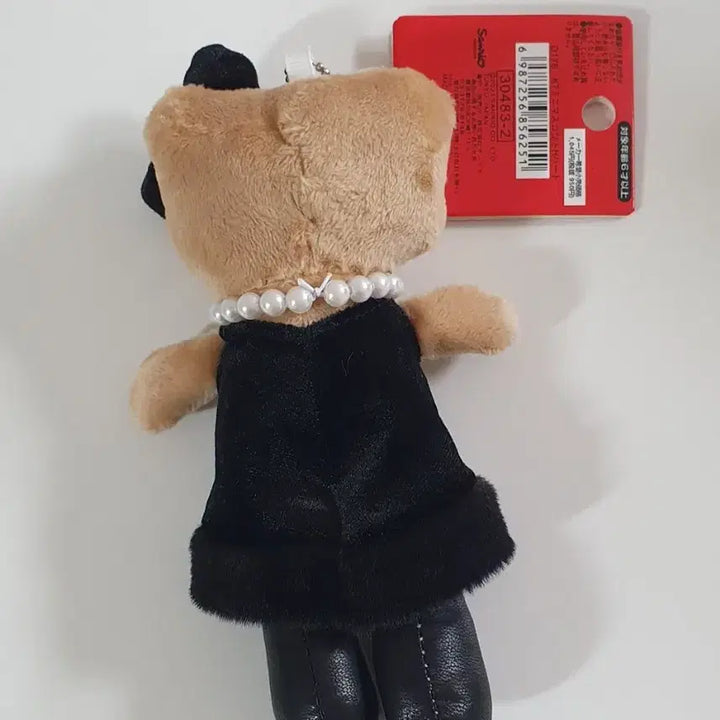 [BUNJANG] Long Leg Kitty Black Basic Dress Keyring / 롱다리키티 블랙 베이직 드레스 가방고리