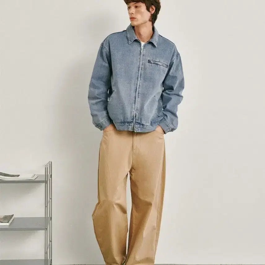 [BUNJANG] Goodlife Works Cotton Curved Pants Beige / 굿라이프웍스 코튼 커브드 팬츠 베이지