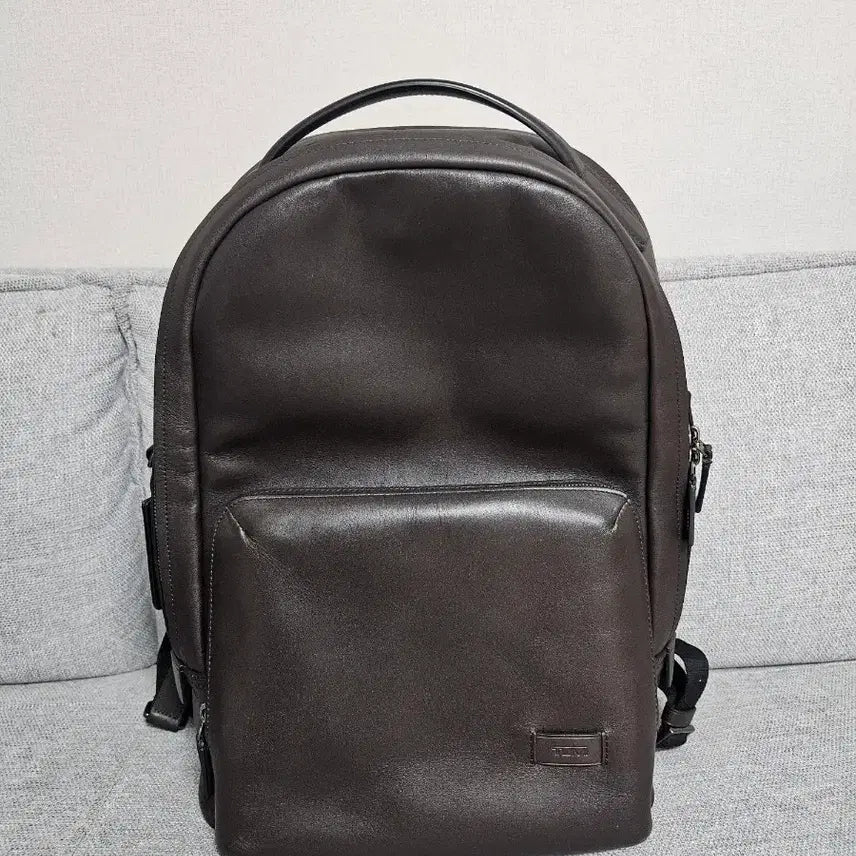 [BUNJANG] Tumi Harrison Webster Leather Backpack Brown 63023BP / 투미 해리슨 웹스터 가죽 백팩 브라운 63023BP