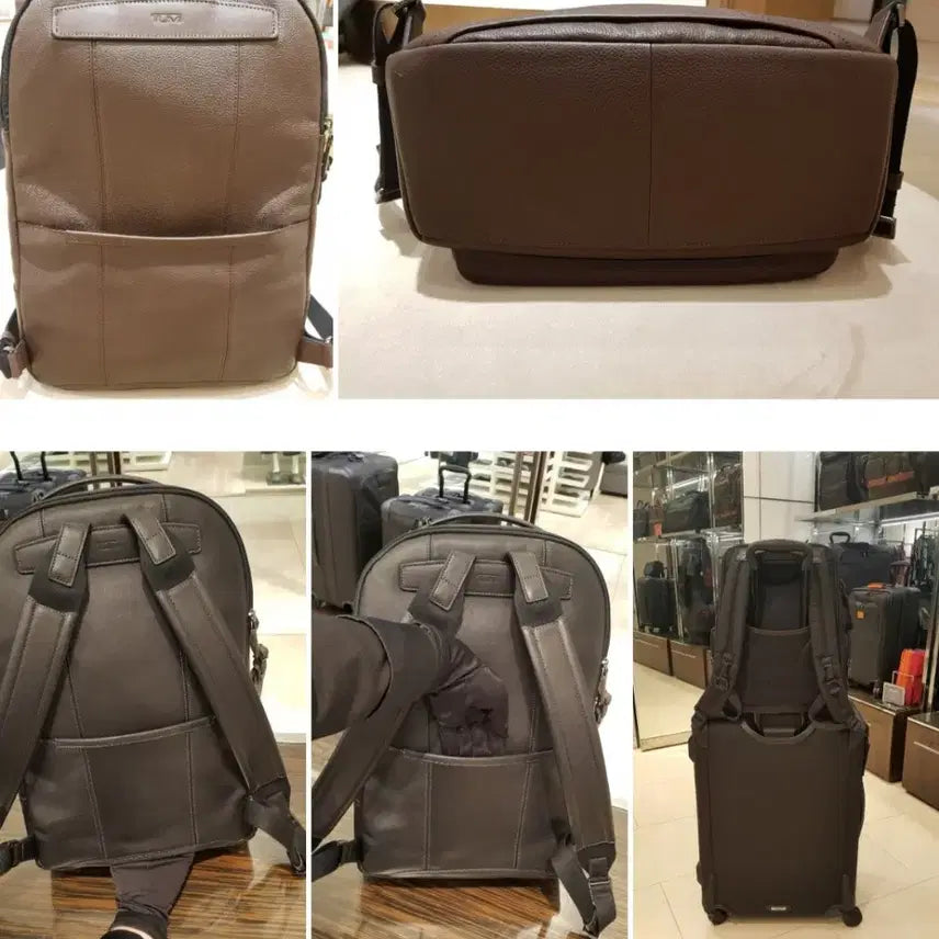 [BUNJANG] Tumi Harrison Webster Leather Backpack Brown 63023BP / 투미 해리슨 웹스터 가죽 백팩 브라운 63023BP