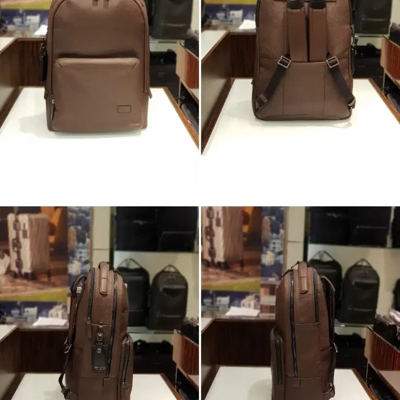 [SOLD OUT] 투미 해리슨 웹스터 가죽 백팩 브라운 63023BP