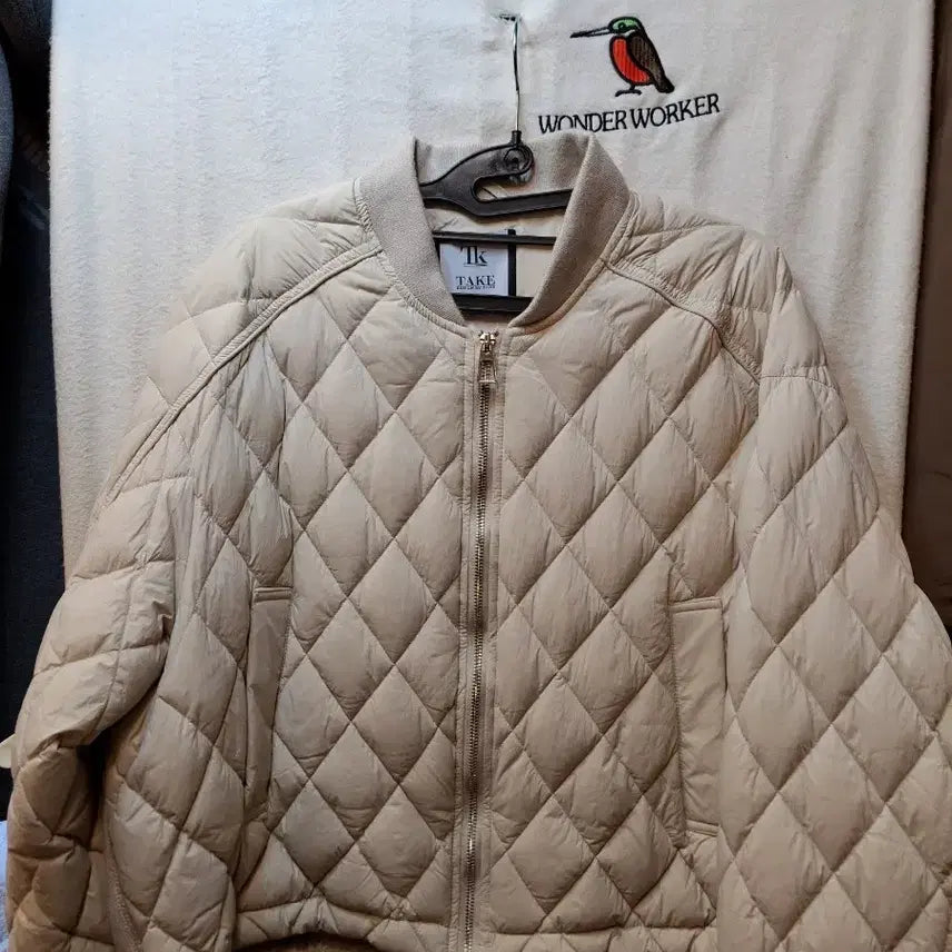 [BUNJANG] Takeo Kikuchi Diamond Quilted Jumper / take 테이크 다이아 퀼팅 점퍼
