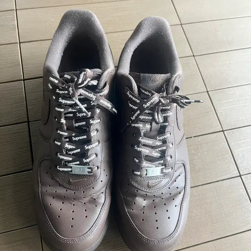 [BUNJANG] Supreme Air Force 1 Baroque Brown 280 Sneakers / (마지막가격)슈프림 에어포스 바로크 브라운 280