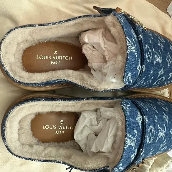 [BUNJANG] Louis Vuitton Nigo Cozy Denim Monogram Slippers / [8] 루이비통 니고 코지 데님 모노그램