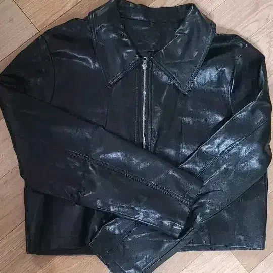 [BUNJANG] Leather Jacket / 합성가죽 자켓