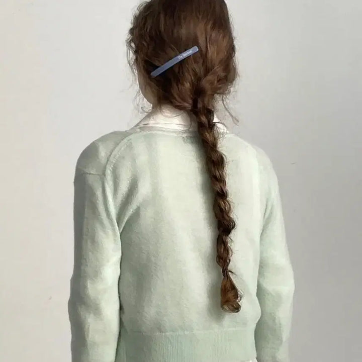 [BUNJANG] TheBarnett Mint Alpaca Knit Cardigan / (실사O) 더바넷 민트 알파카 니트 가디건