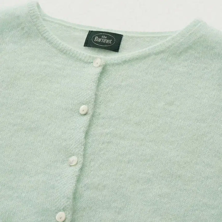 [BUNJANG] TheBarnett Mint Alpaca Knit Cardigan / (실사O) 더바넷 민트 알파카 니트 가디건