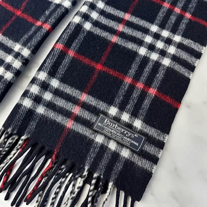 [BUNJANG] Burberry Nova Check Cashmere &amp; Lambswool Scarf / 버버리 노바체크 캐시미어X램스울 머플러