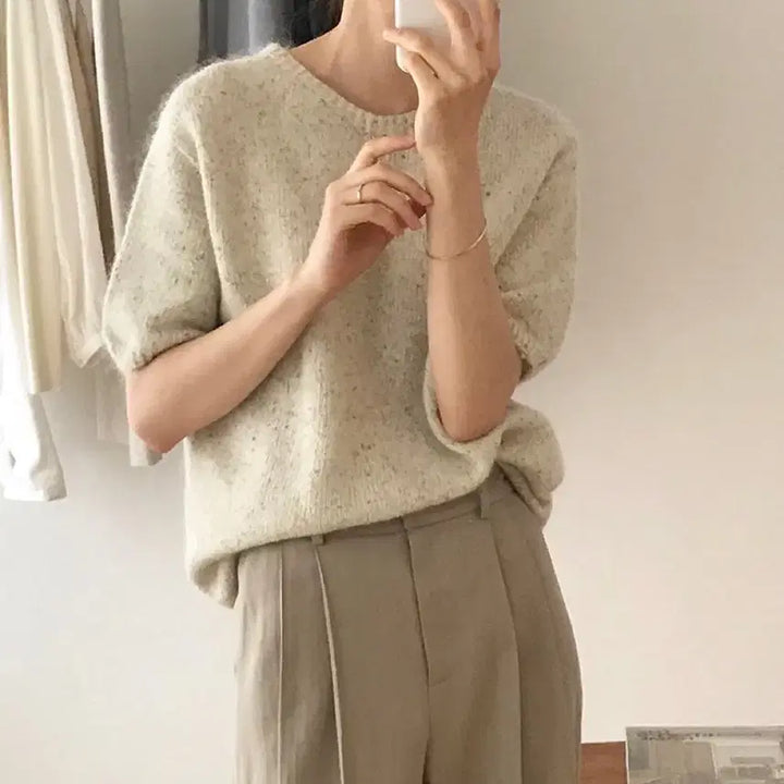 [BUNJANG] Onesilk Mohair Holgarment Knit / 온스 실크 모헤어 홀가먼트 니트 바스스탠다드