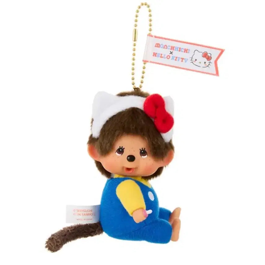 [BUNJANG] Hello Kitty Monchhichi Keyring Doll / 헬로키티 몬치치 키링 인형
